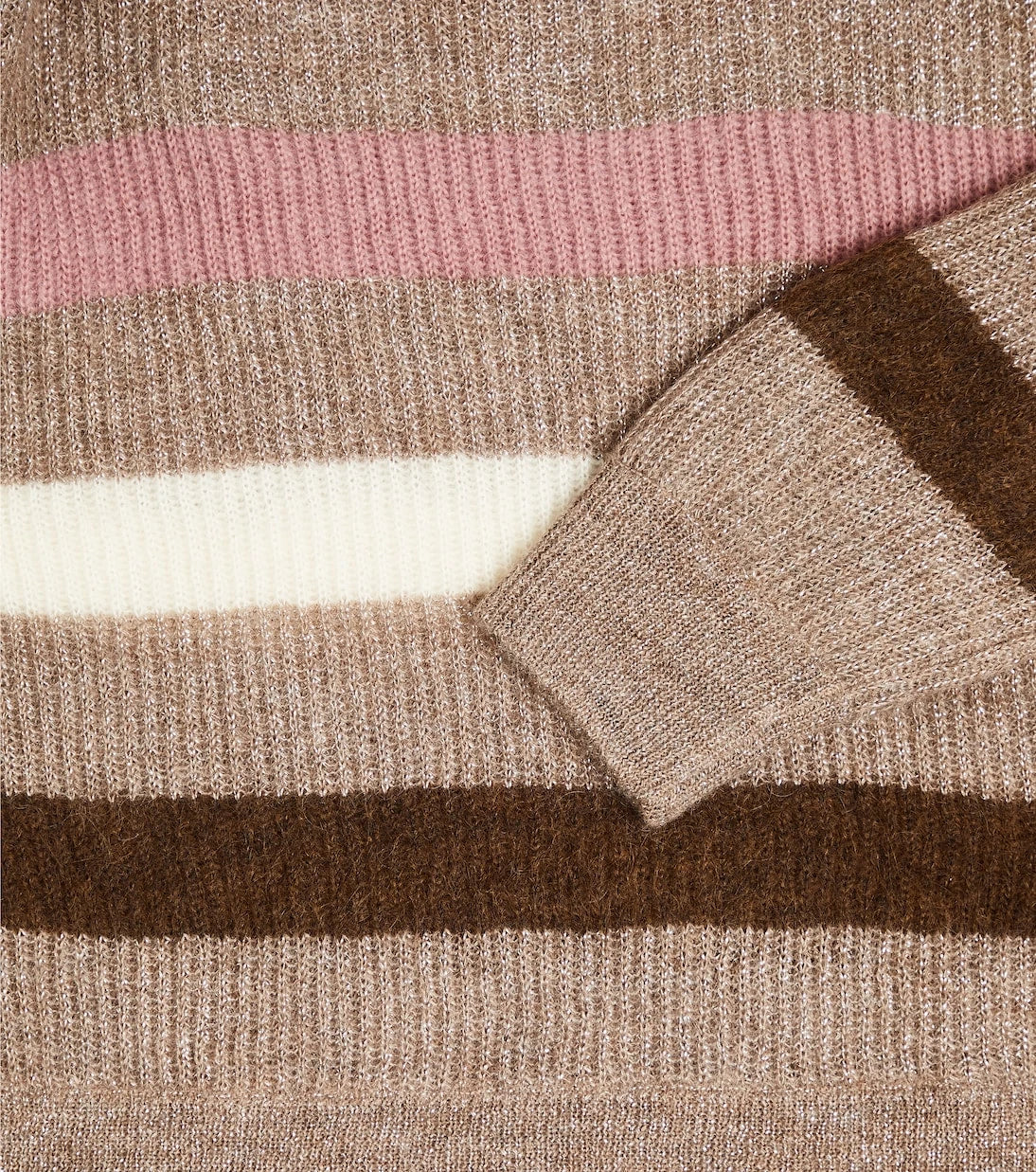 Brunello Cucinelli Kids - سترة مخططة من مزيج الموهير