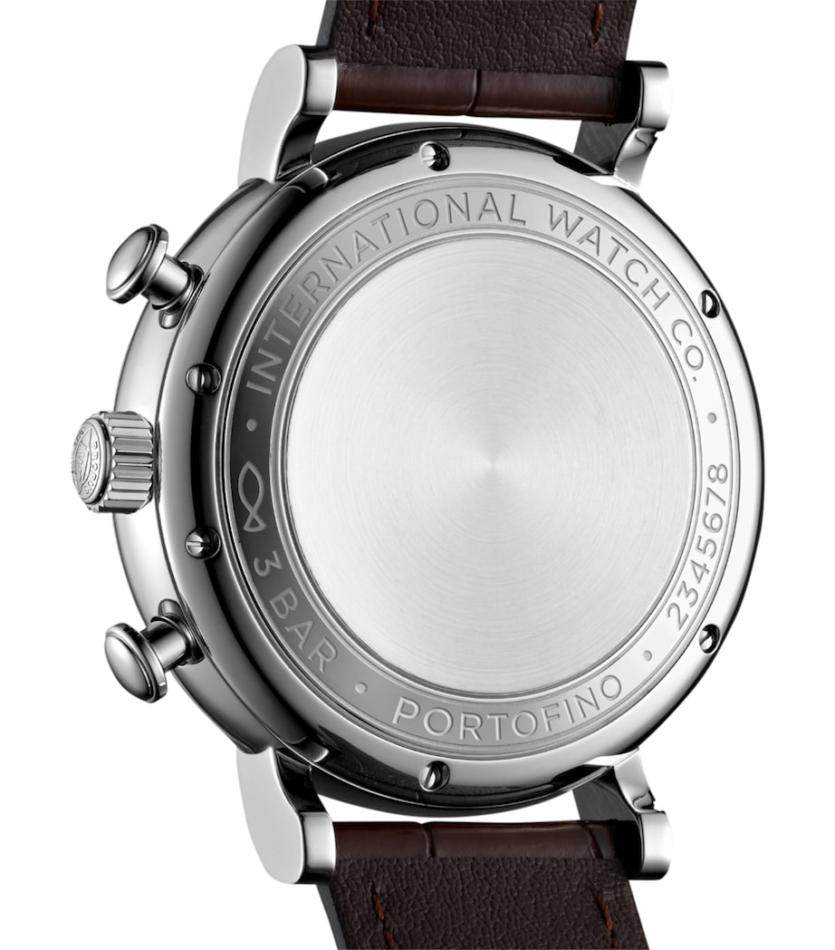 IWC Schaffhausen Stainless Steel Portofino Chronograph Watch 42mm