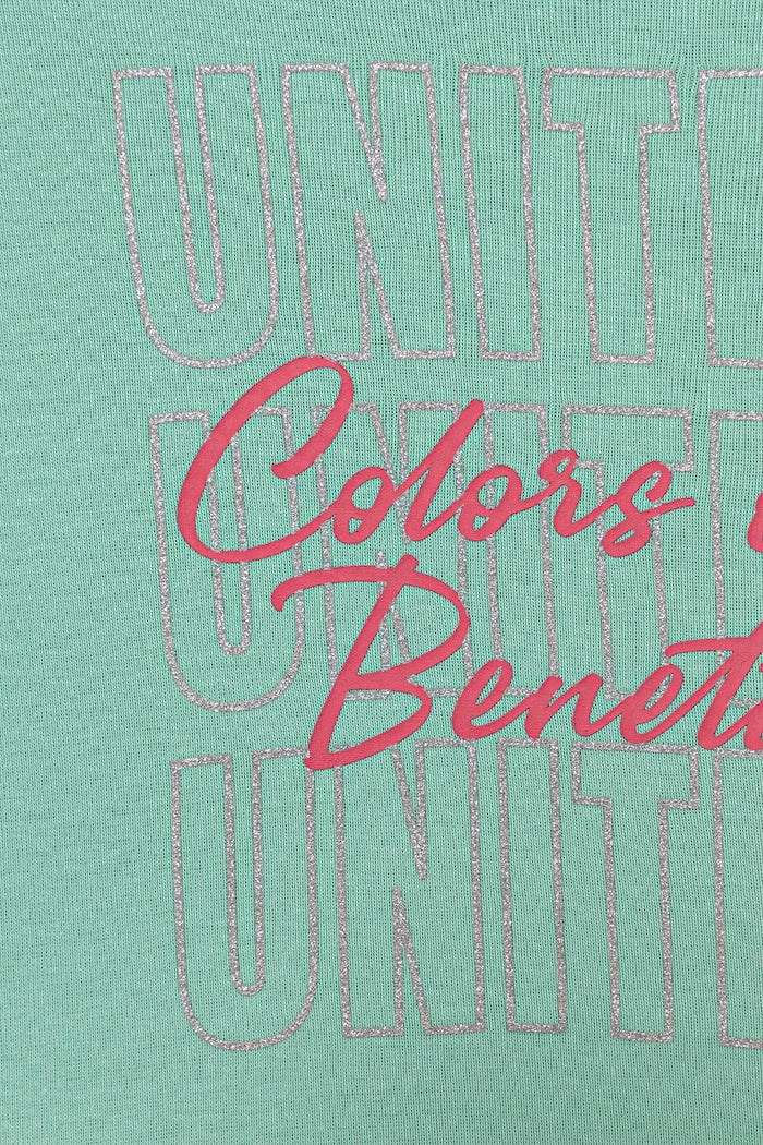 United Colors of Benetton çocuklar için uzun kollu pamuklu bluz