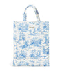 Blue Medium Toile Shopper Bag