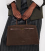 Demellier Brown Medium Suede New York Tote Bag