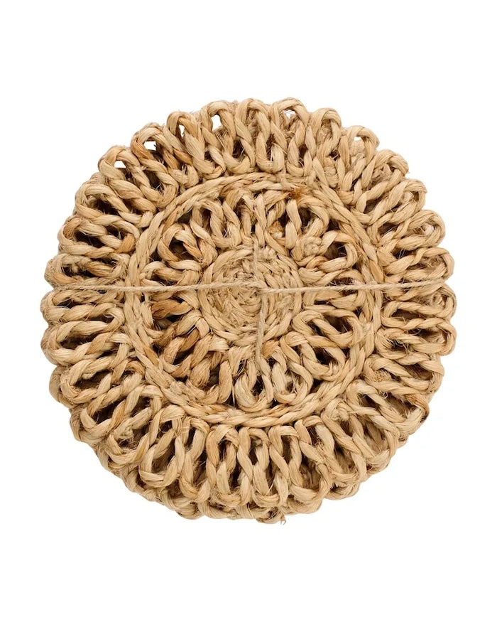 J-Line deniz otu bardak altlığı seti 12 x 12 x 0,5 cm