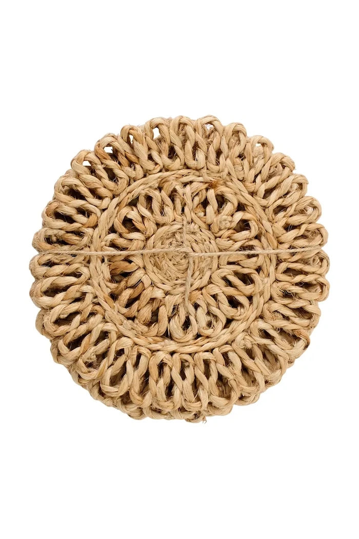 J-Line deniz otu bardak altlığı seti 12 x 12 x 0,5 cm