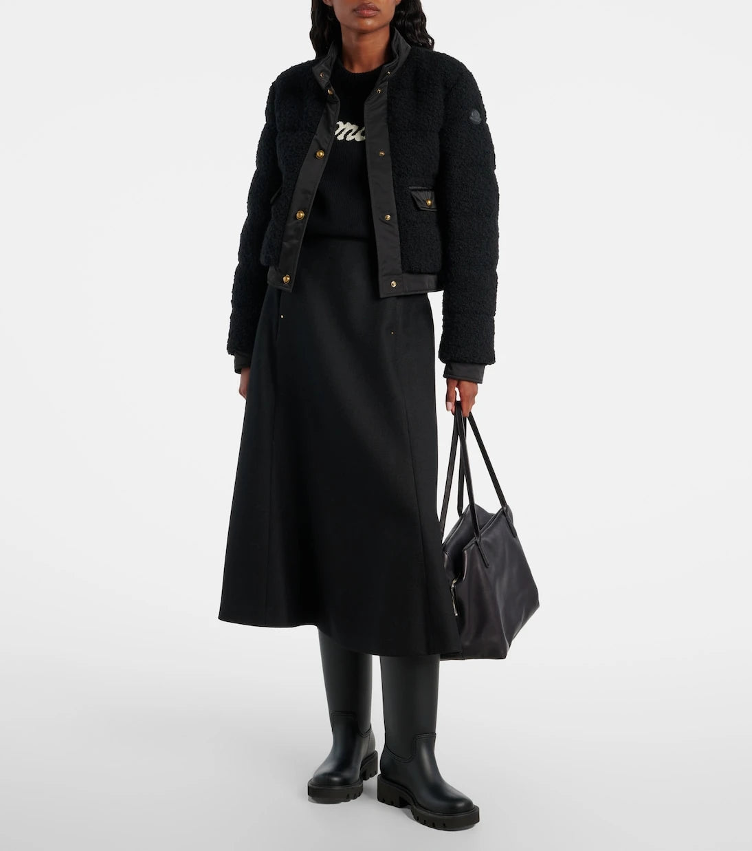 Moncler - Blandy tweed down jacket