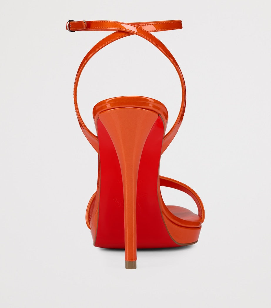 Christian Louboutin Miss Z Patent Leather Queen Sandals 120