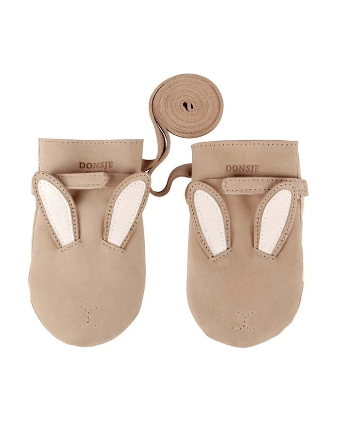 Donsje Kapi Classic Mittens Bunny Çocuk Deri Eldiven