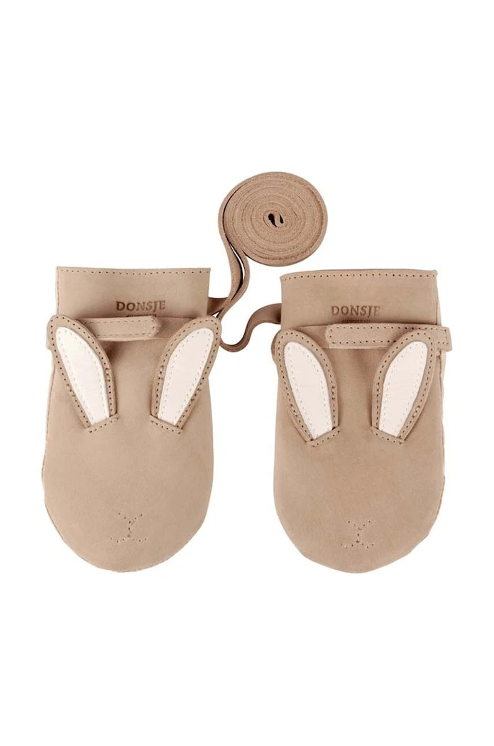 Donsje Kapi Classic Mittens Bunny Çocuk Deri Eldiven