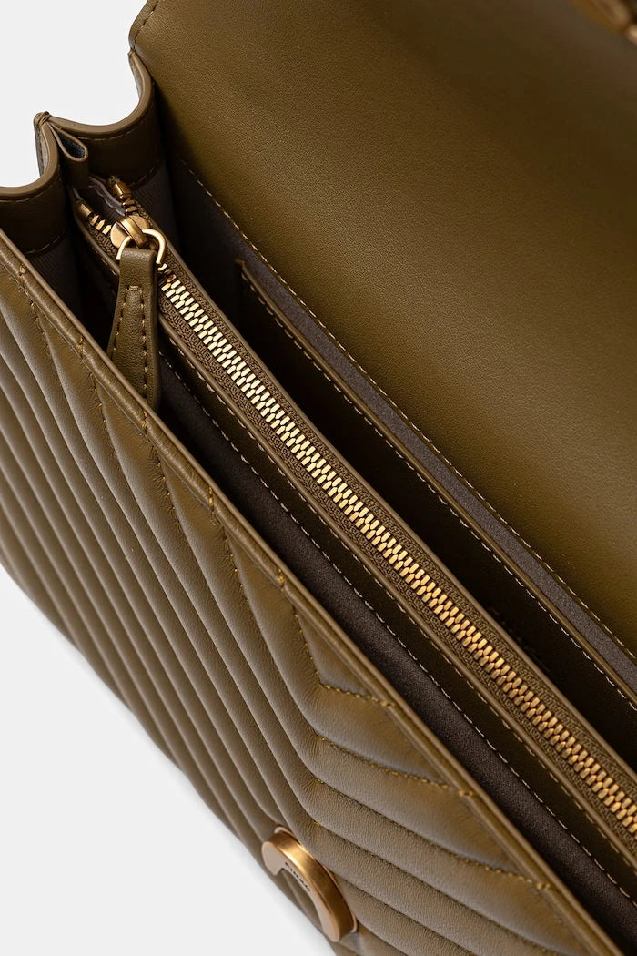 Pinko kadın deri crossbody çanta