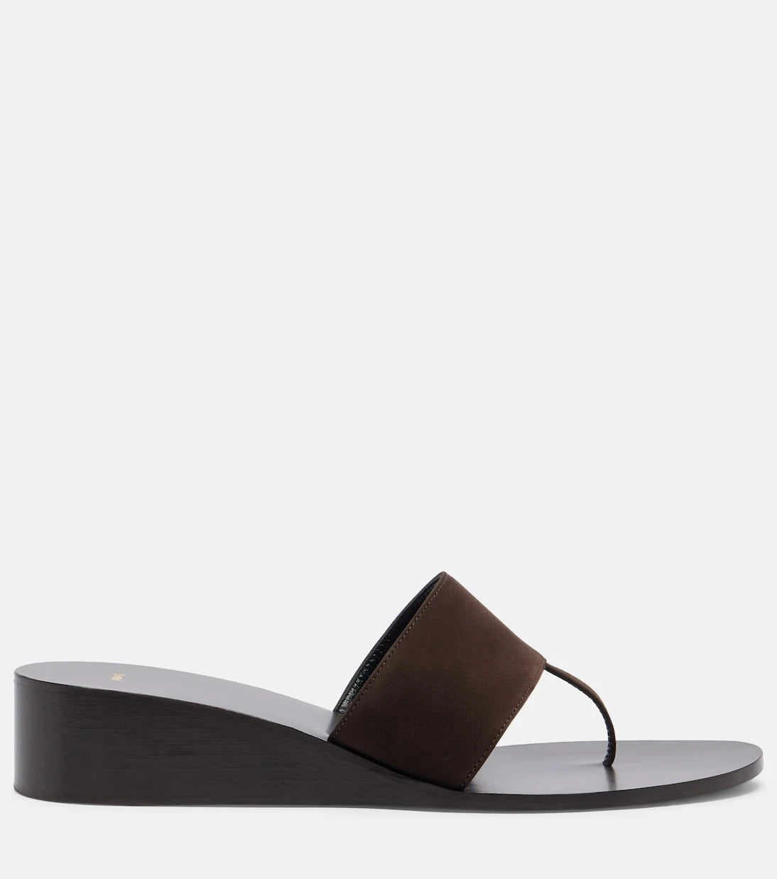 JUDE - Lucille leather wedge thong sandals
