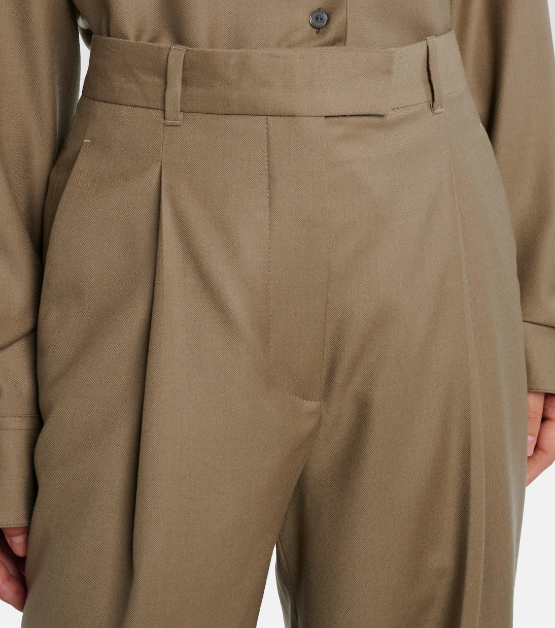 The Row - Sorina high-rise virgin wool pants