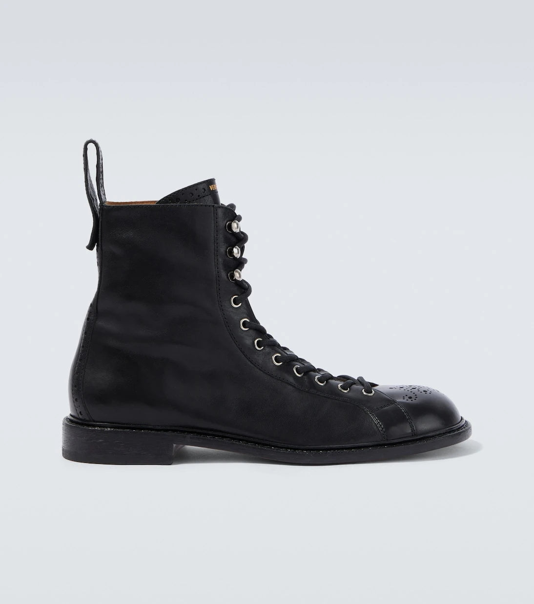 Versace - Billy perforated leather combat boots
