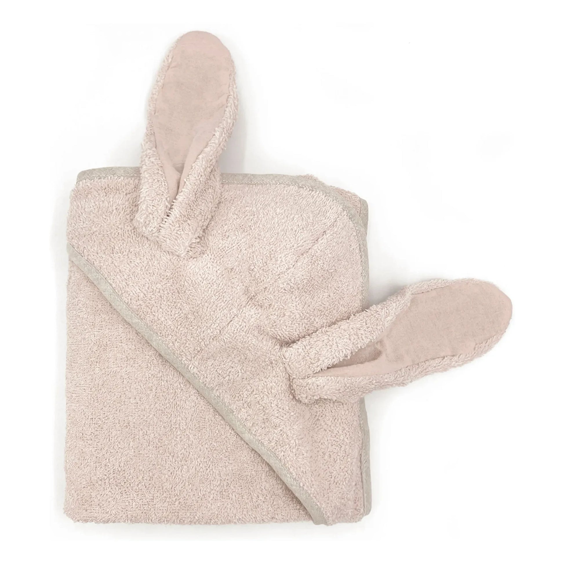 Babyshower - Bunny bath cape | Pale Pink