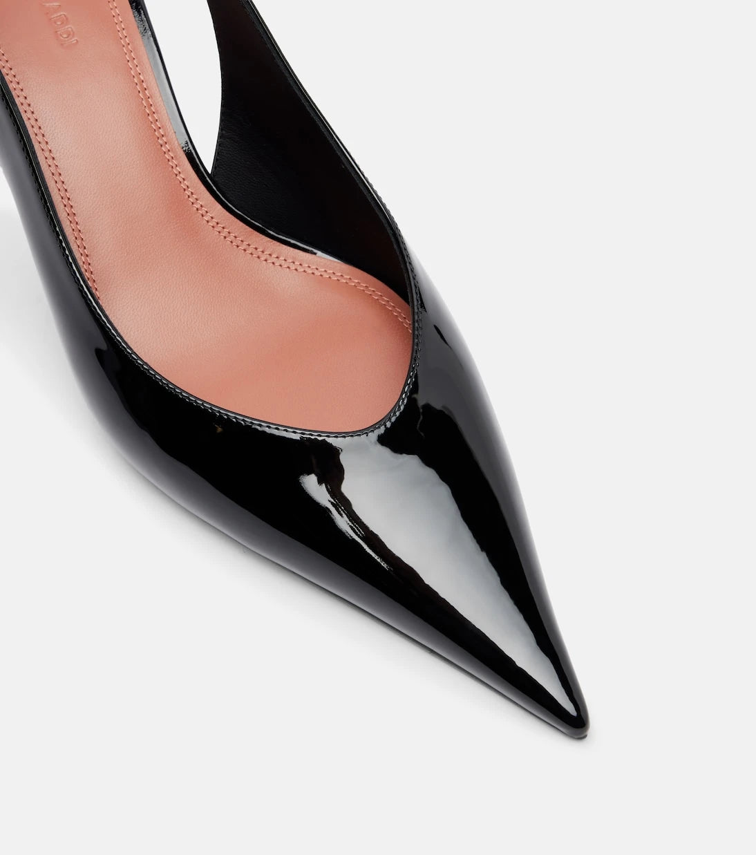 Amina Muaddi - Anok 55 patent leather slingback pumps