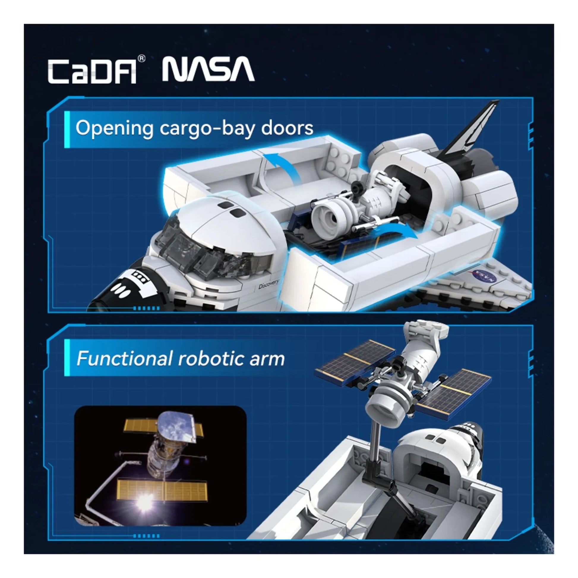 Cada - Construction kit - NASA Space Shuttle Discovery - 475 pieces