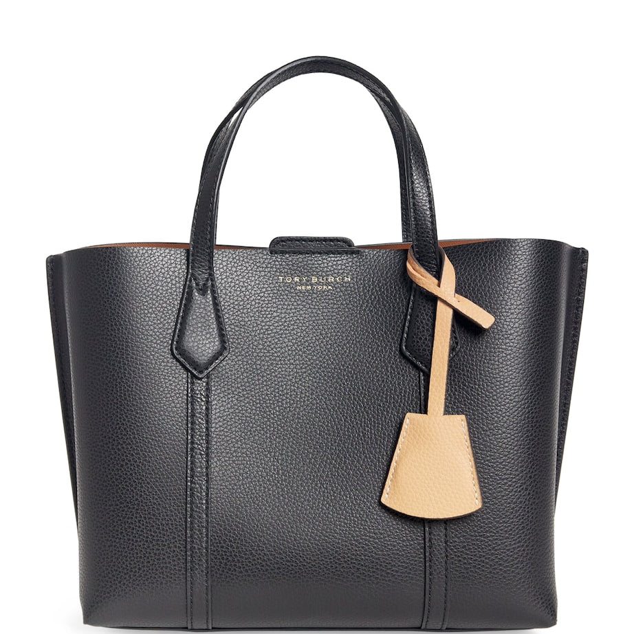 Tory Burch Black Small Leather Perry Cross-Body Bag