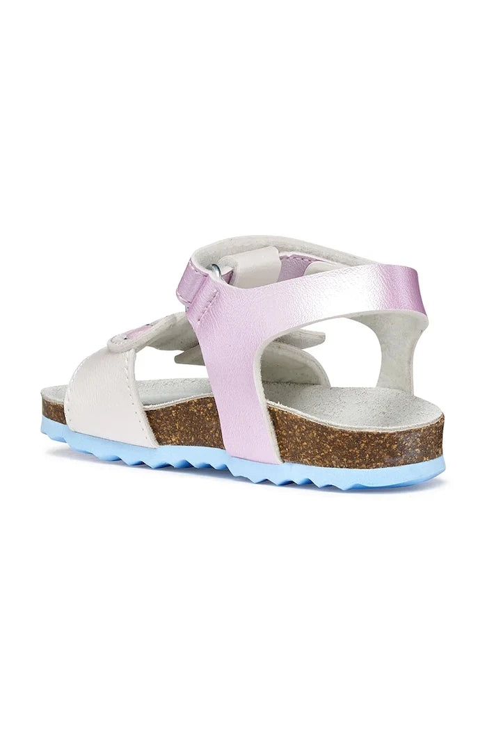 Geox çocuklar için açık burunlu sandalet ayakkabı SANDAL CHALKI x Lilo & Stitch