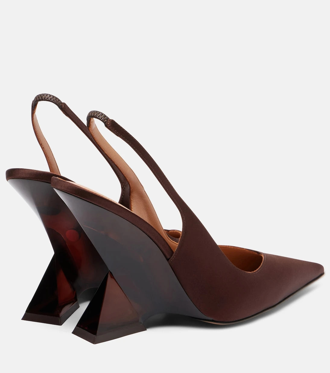 The Attico - Satin slingback wedges