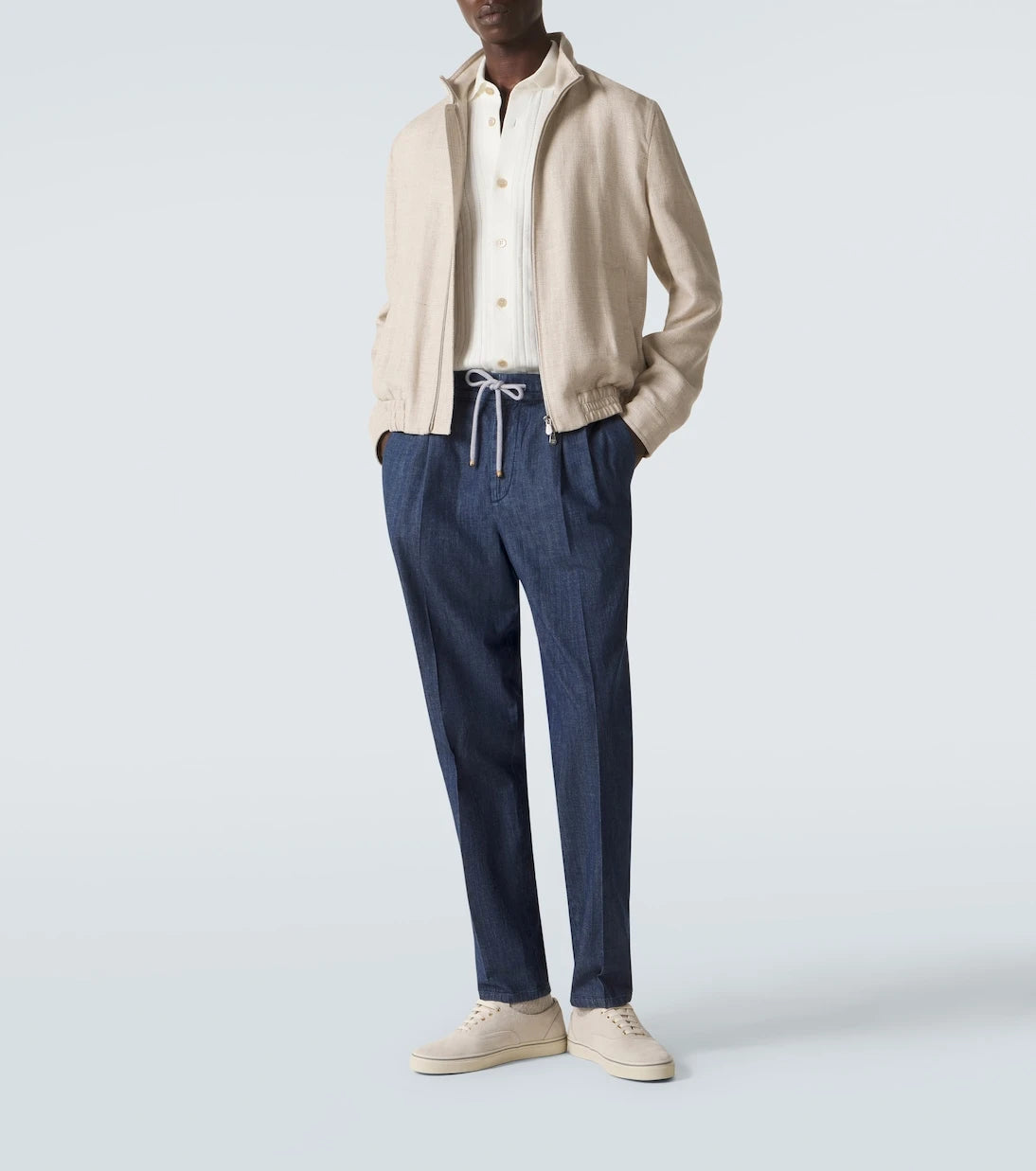Brunello Cucinelli - Pleated straight jeans