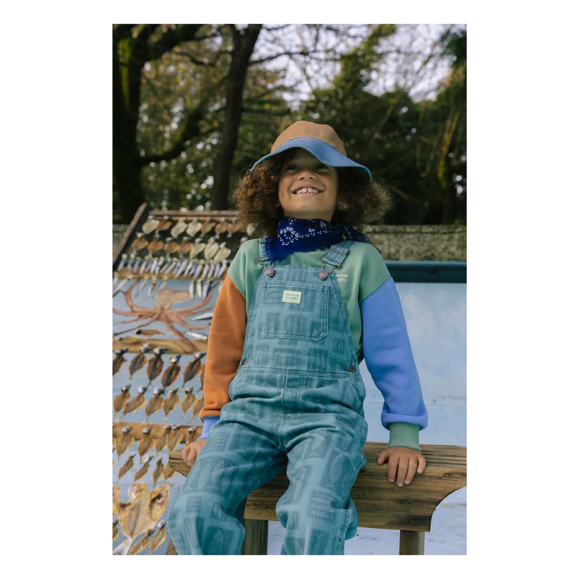Favorite People - Alfama dungarees | Green
