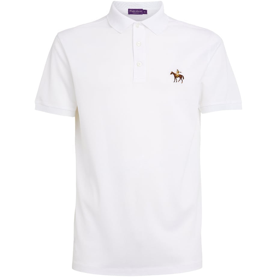 Ralph Lauren Purple Label Cotton Logo Polo Shirt