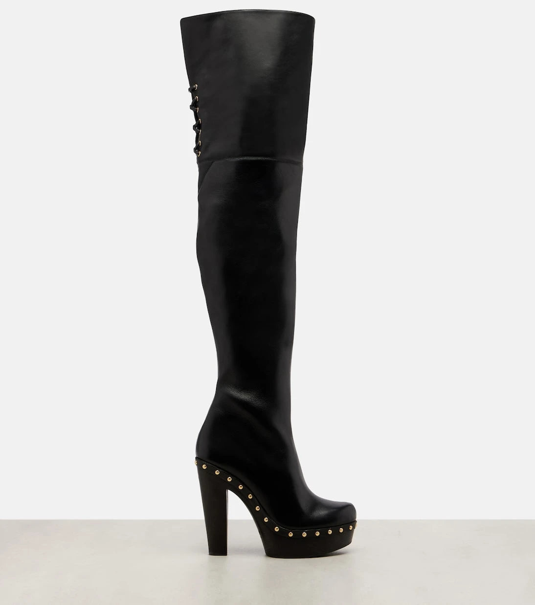 Chloé - Lola studded leather over-the-knee boots
