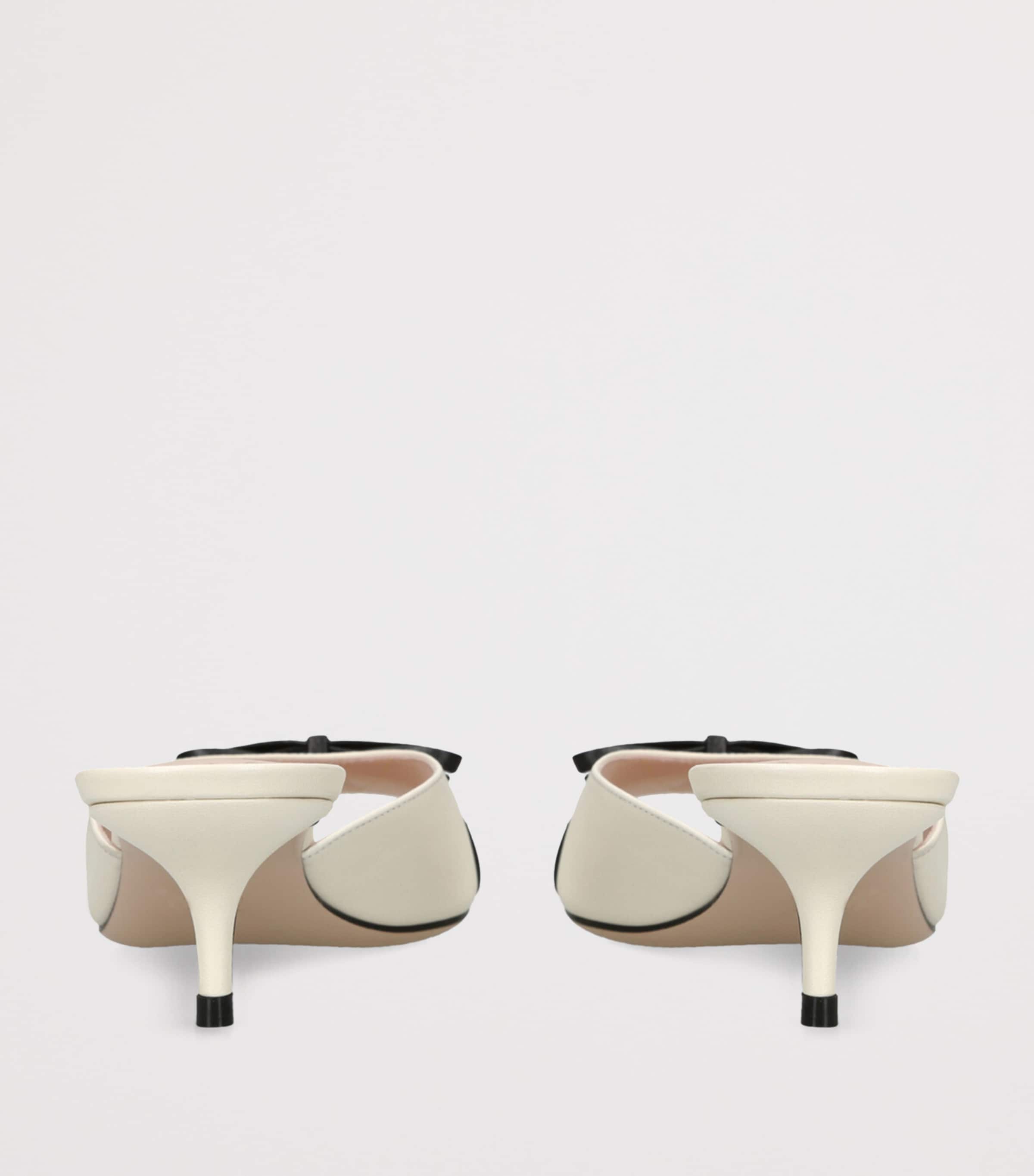 Valentino Garavani White Leather Bepointy Heeled Mules 45