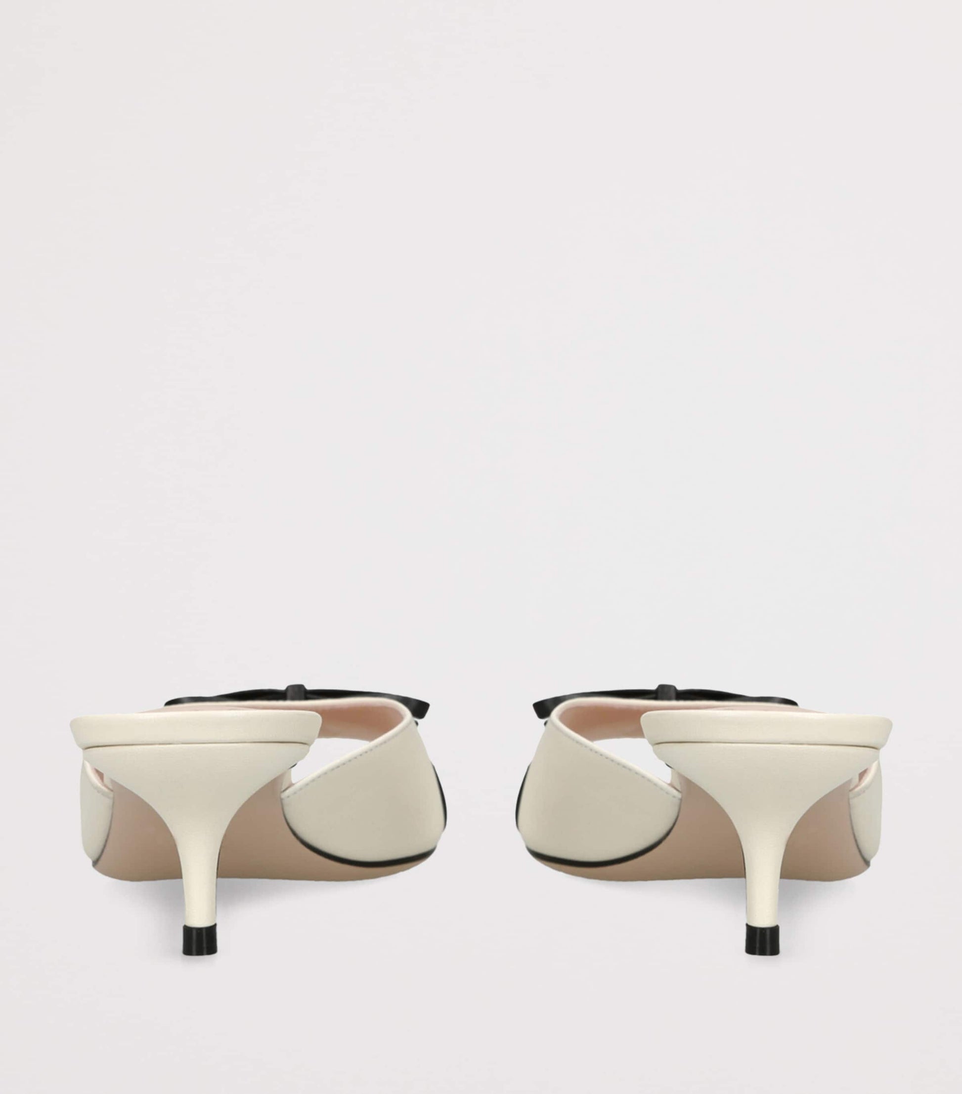 Valentino Garavani White Leather Bepointy Heeled Mules 45