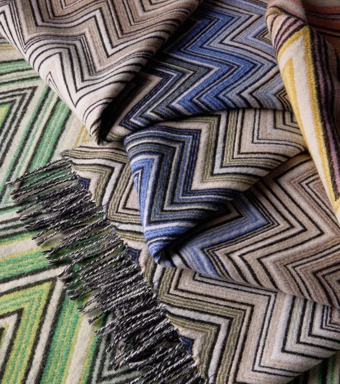 Missoni - Perseo Zigzag wool and cashmere throw