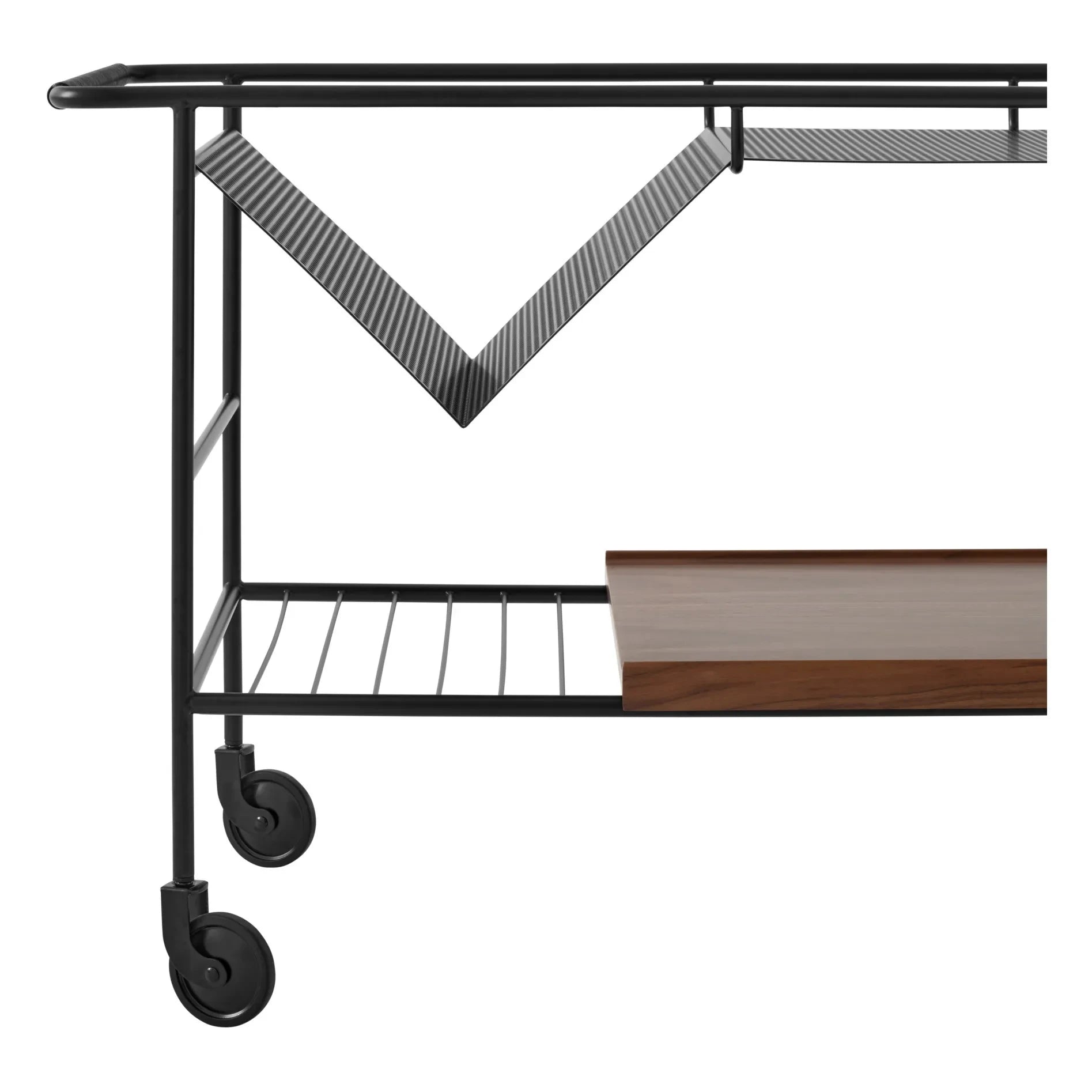 & Tradition - Alima NDS1 Table on Wheels | Walnut