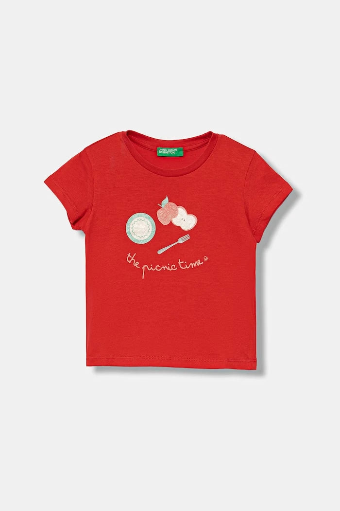 United Colors of Benetton çocuk pamuklu tişört