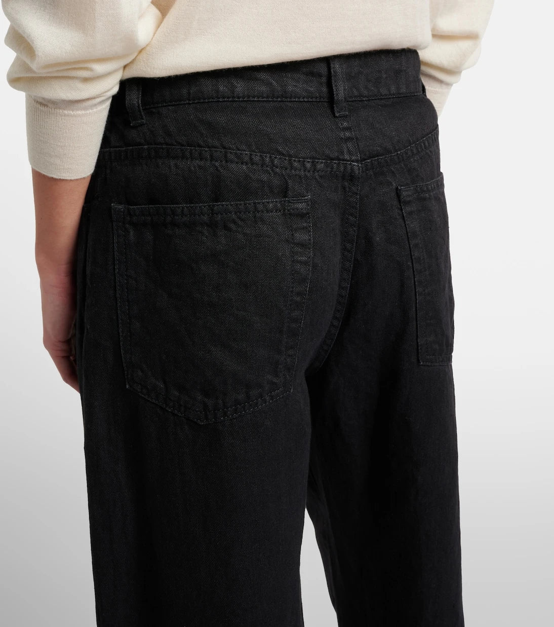 The Row - Eglitta linen wide-leg jeans