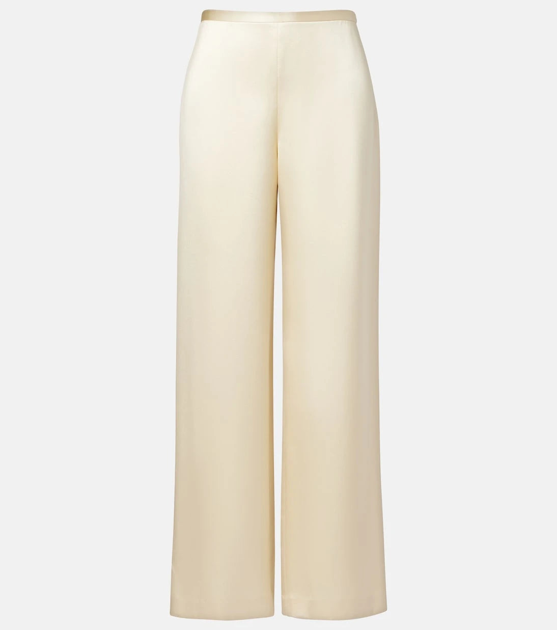 The Row - Silk satin straight pants