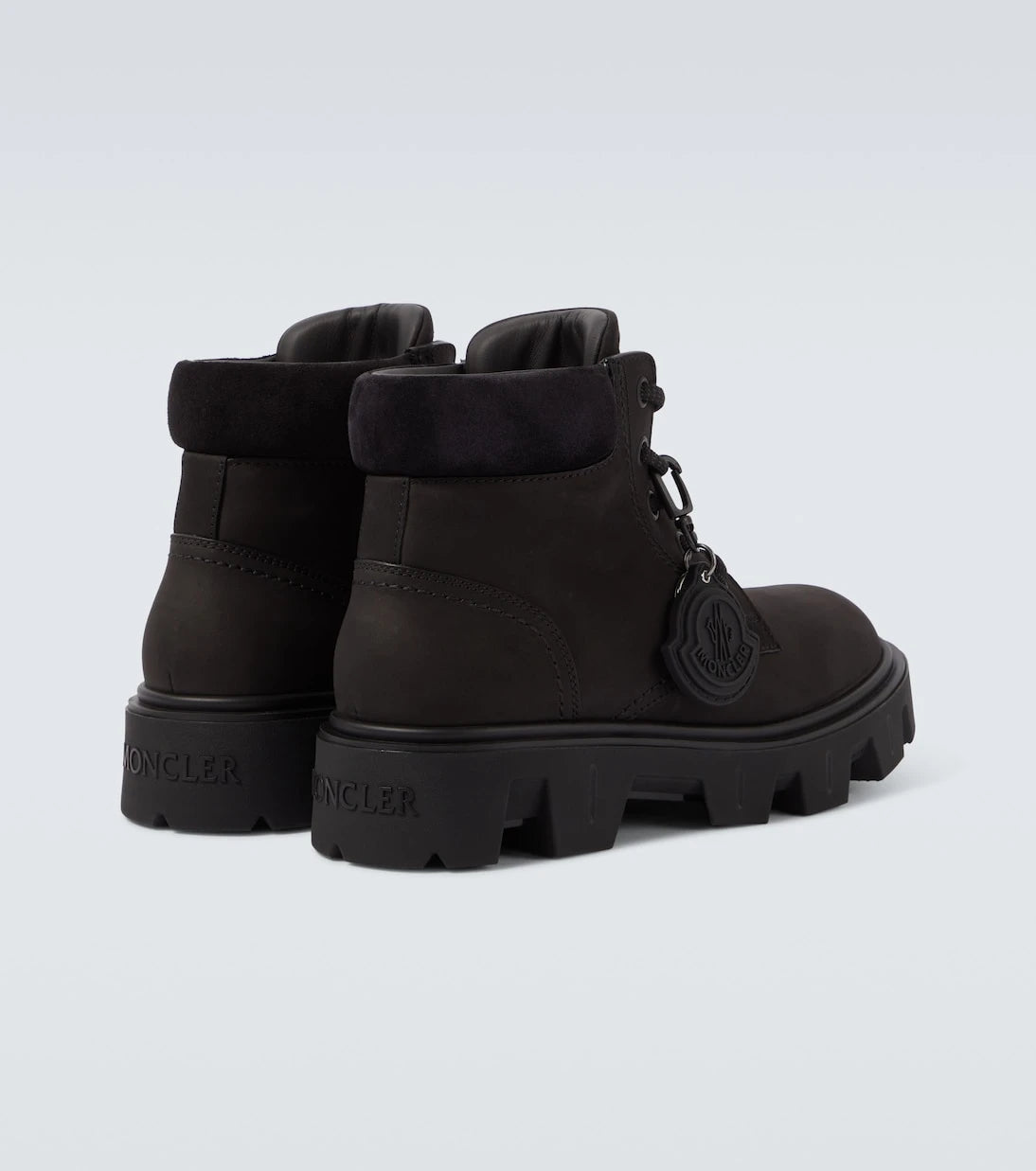 Moncler - Peak City leather ankle boots