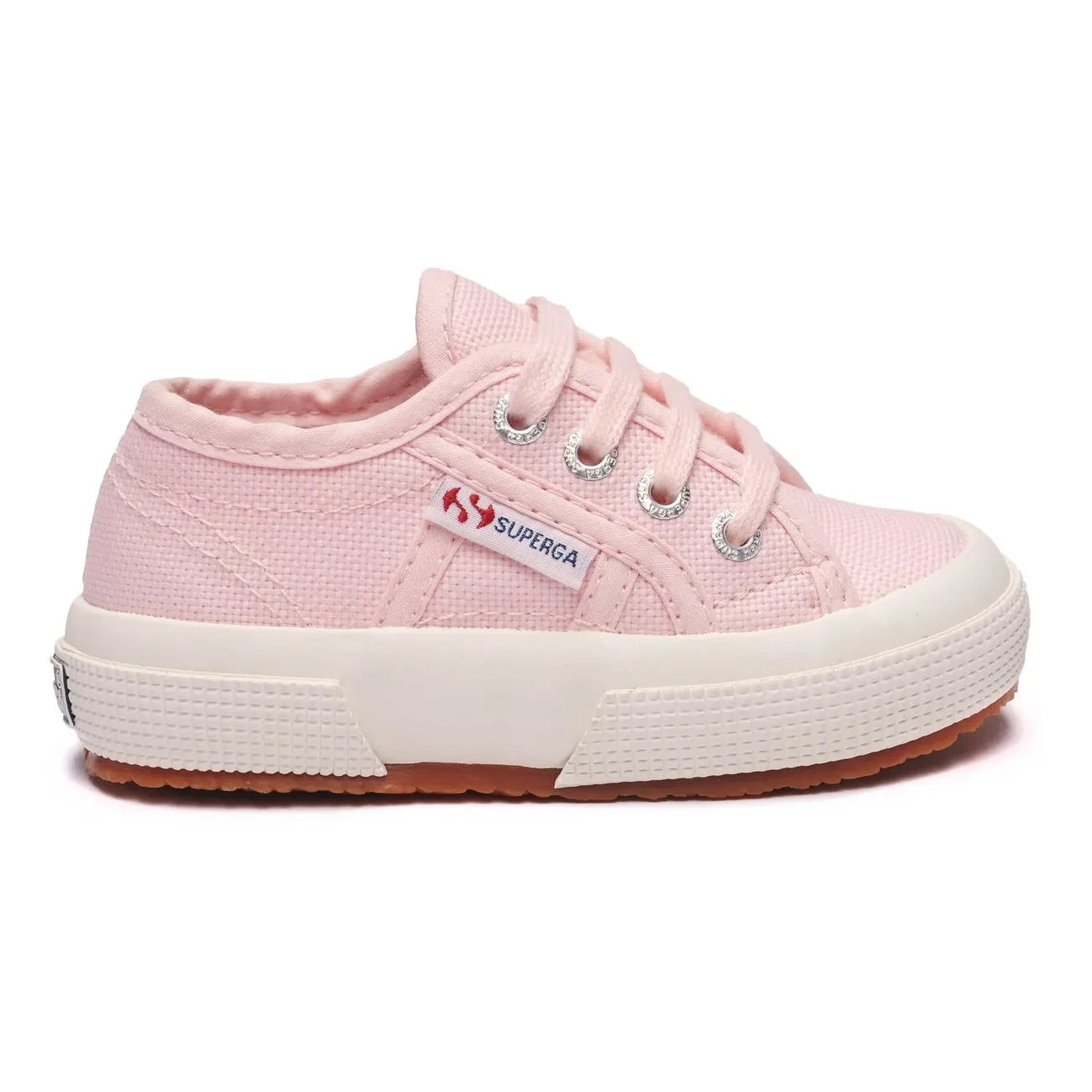 Superga - Low Cotton Laced Sneakers | Pale Pink
