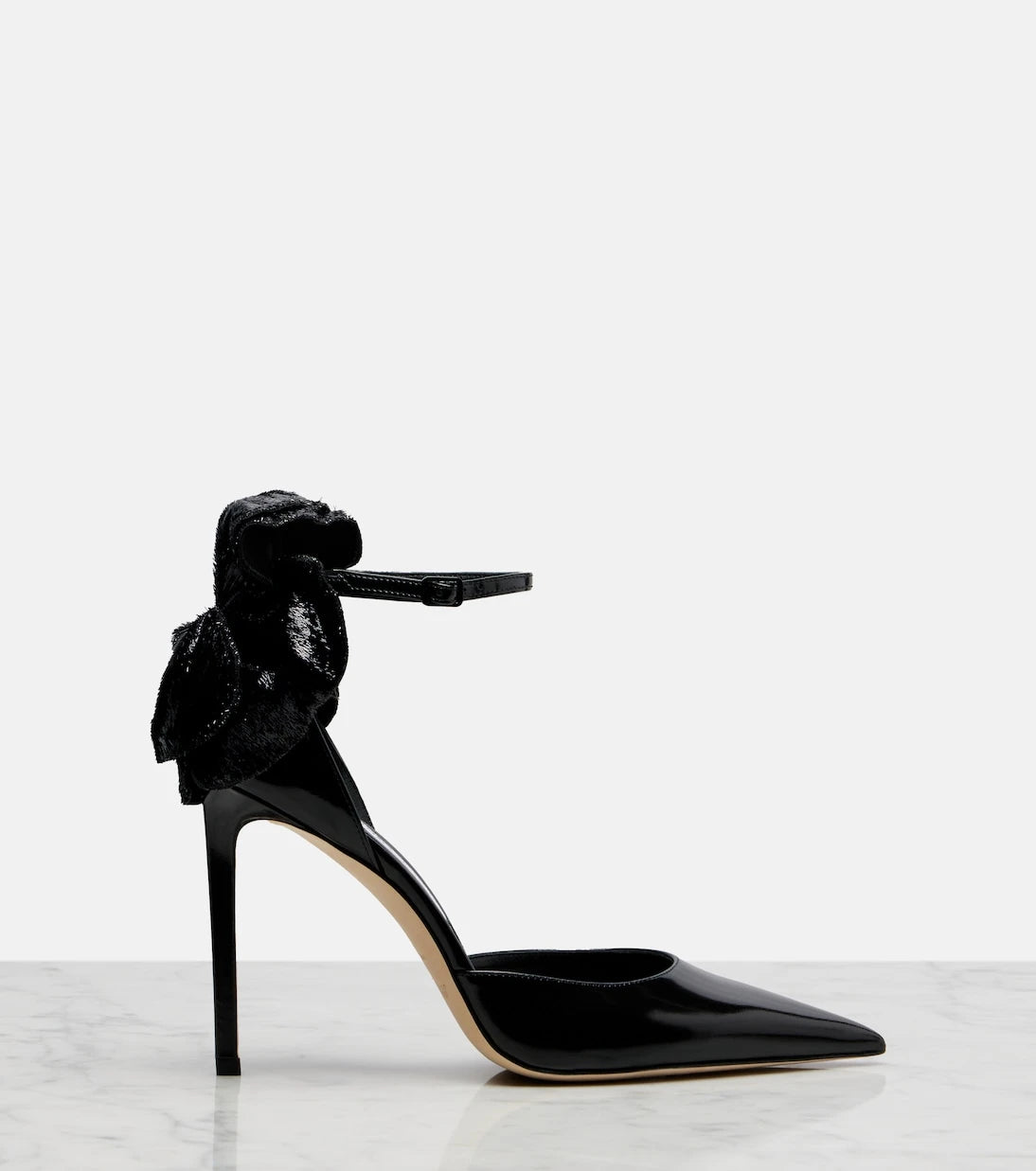 Jimmy Choo - Marja 100 floral-appliqué leather pumps
