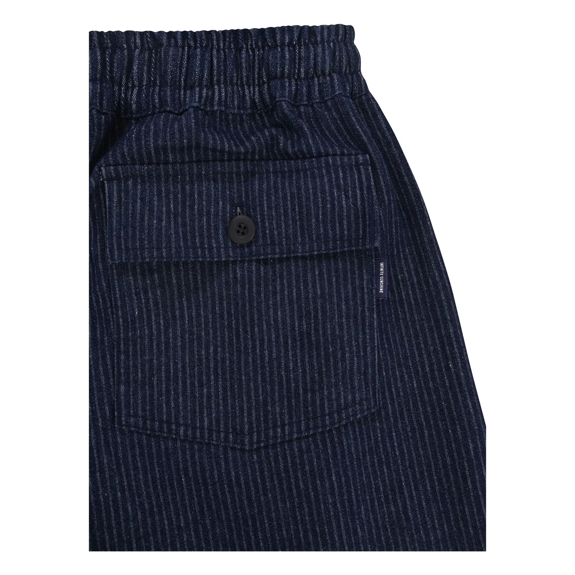 Kappy - Fatigue Denim Striped Pants | Indigo