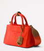 Prada Orange Mini Canvas Logo Top-Handle Bag