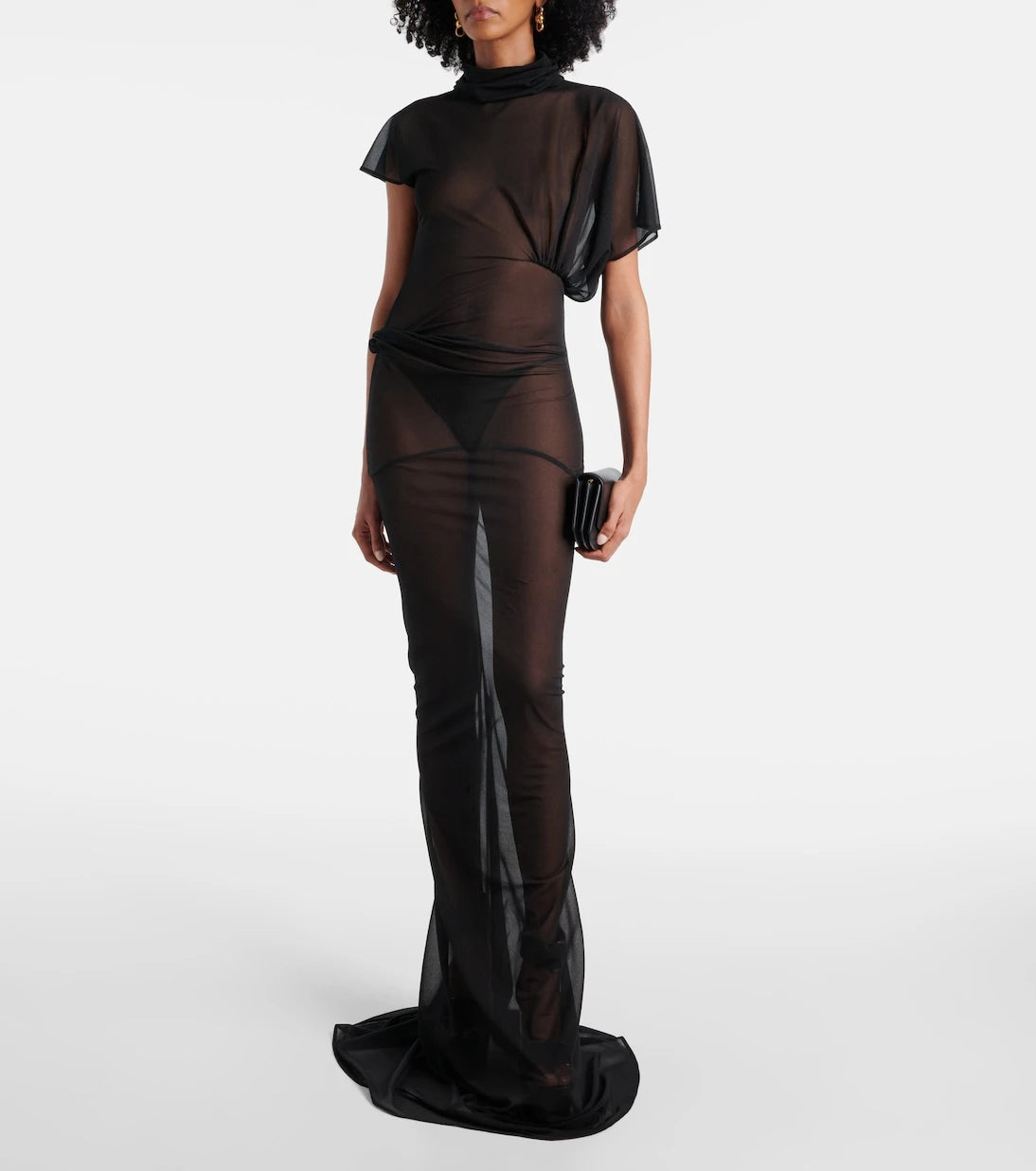 Rick Owens - Lilith sheer organza jersey gown