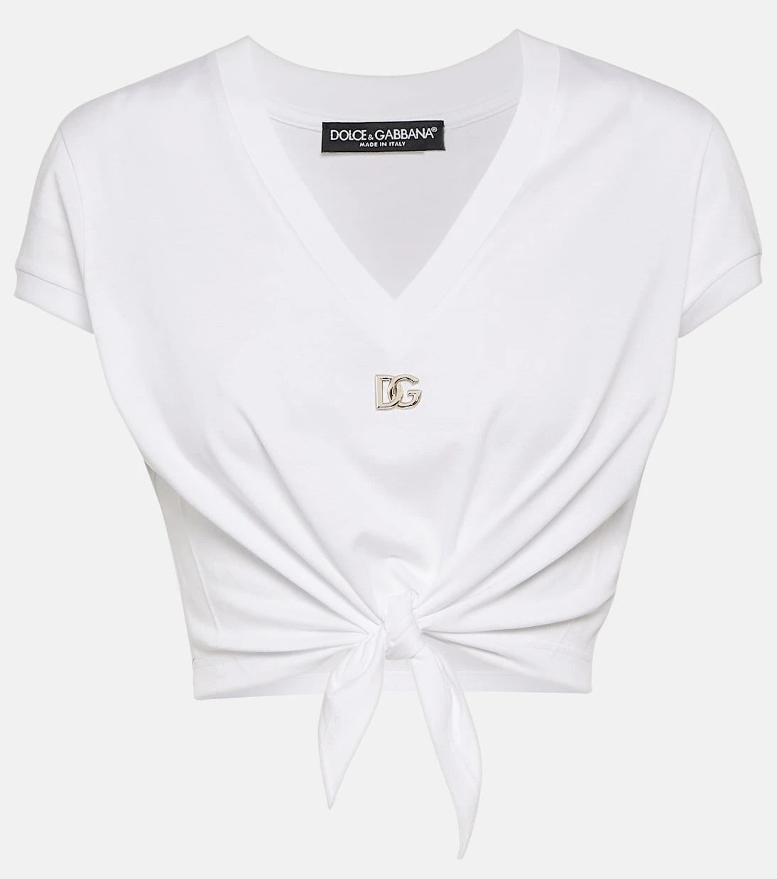 Dolce&Gabbana - DG knot cotton jersey T-shirt