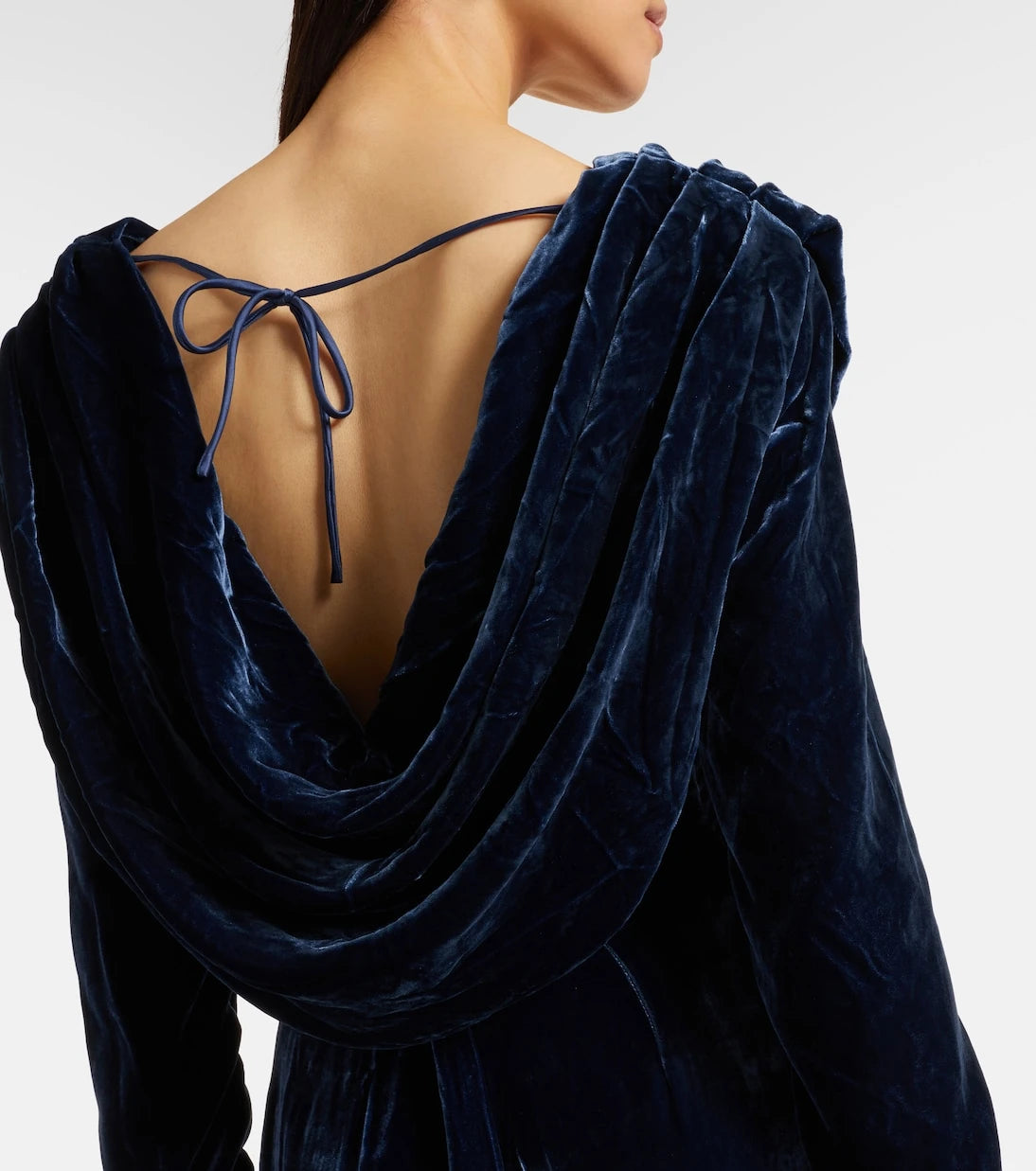 Rotate - Ivette draped velvet gown