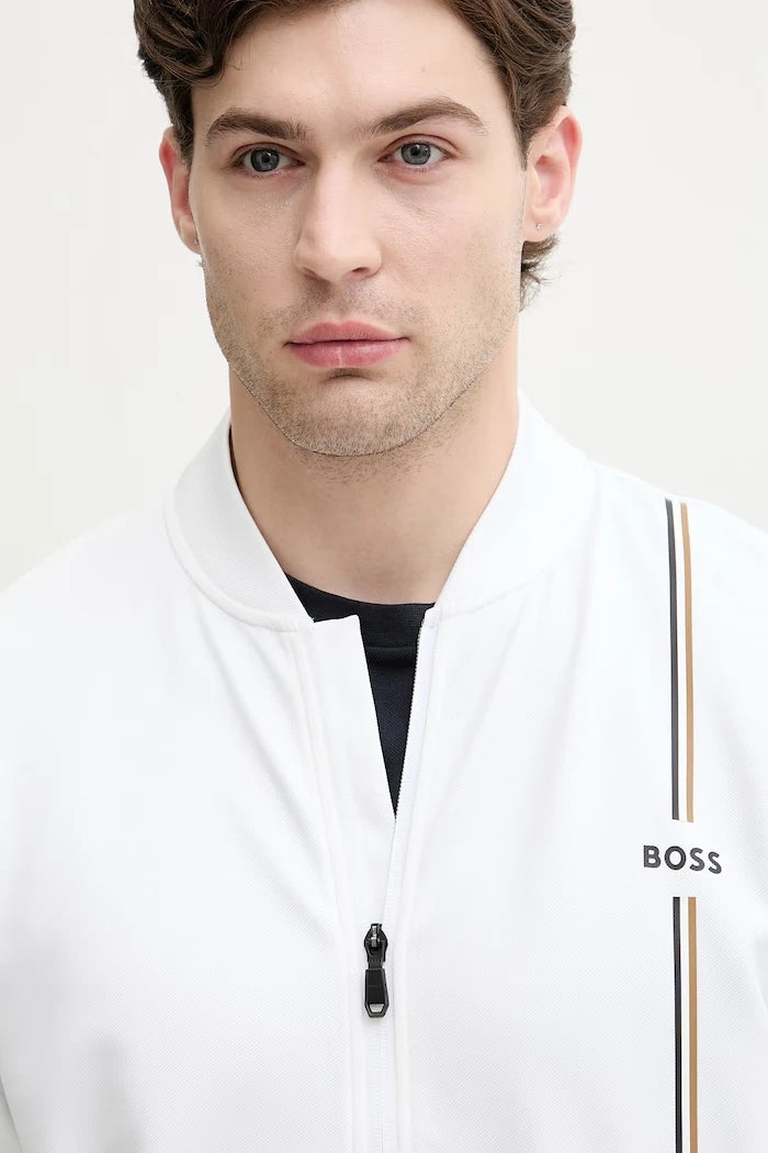 BOSS Green erkek fermuarlı sweatshirt SW_TOC Game FZ