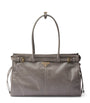 Prada Grey Large Leather Top-Handle Bag