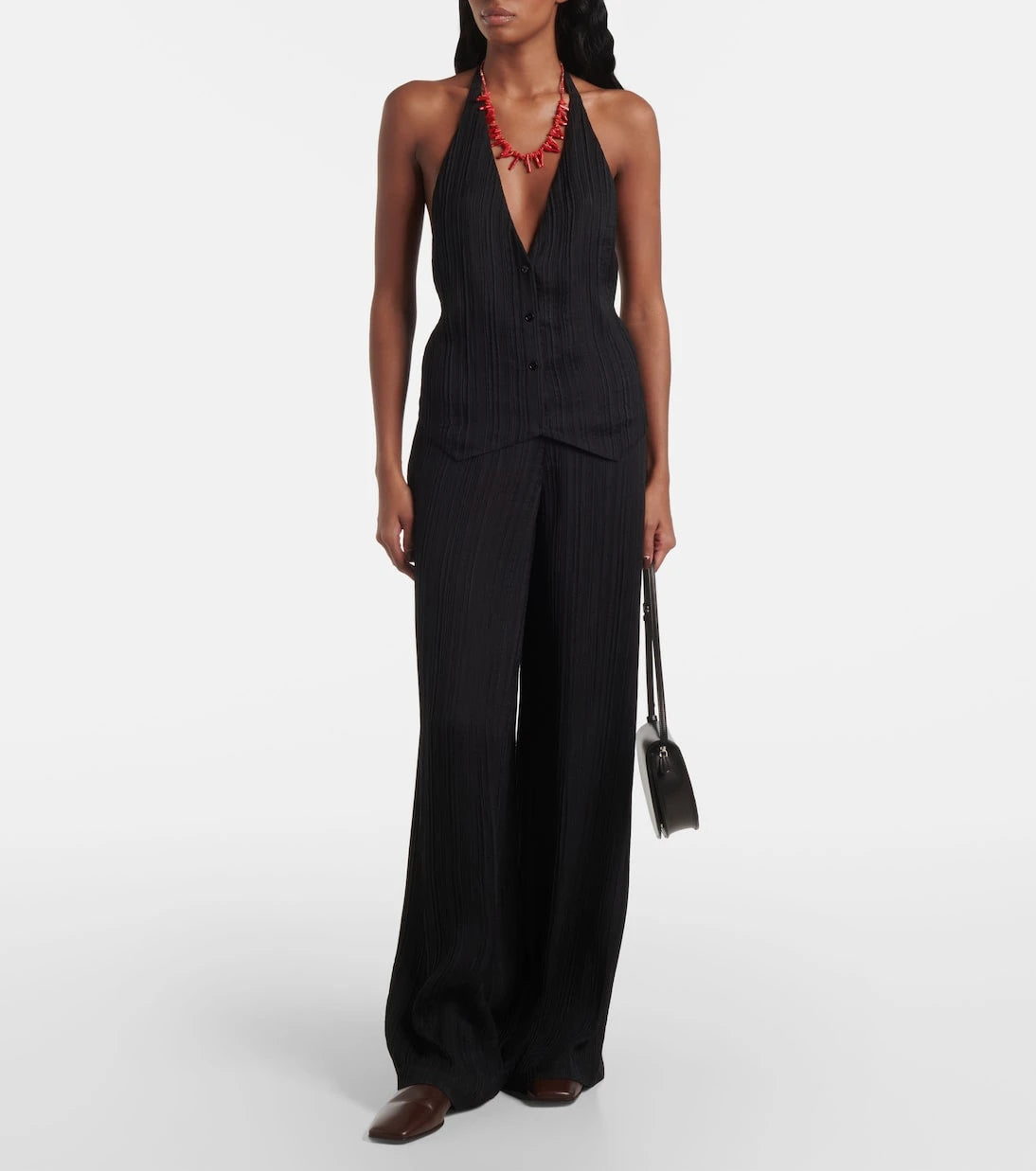 Joseph - Mawn pleated wide-leg pants
