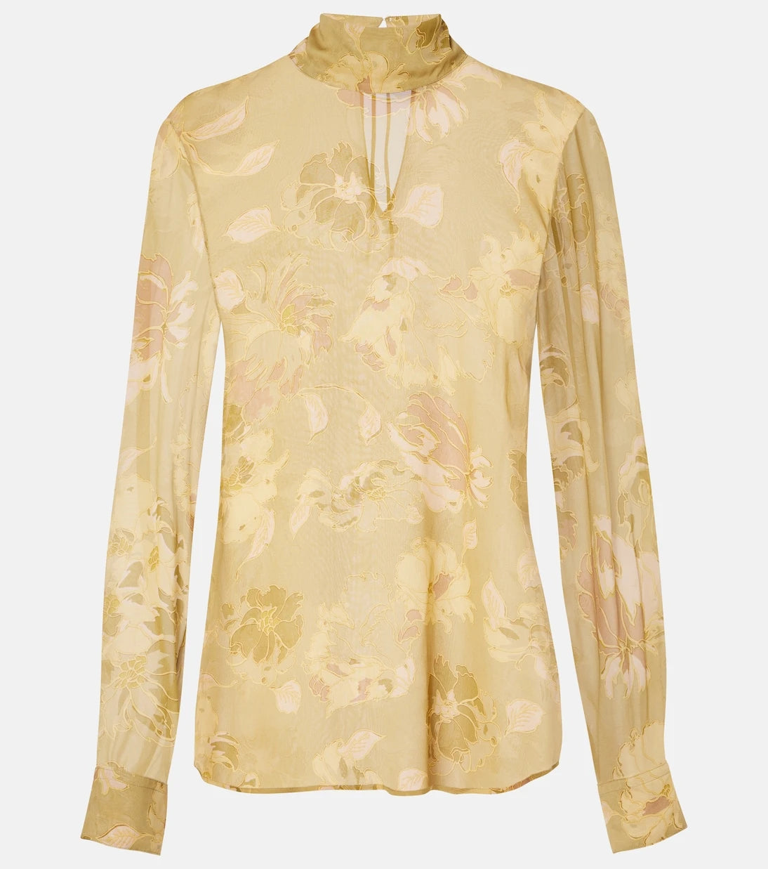 Dries Van Noten - Printed sheer top