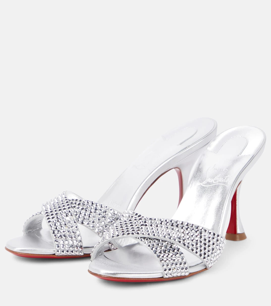 Christian Louboutin - Mariza Is Back embellished leather mules