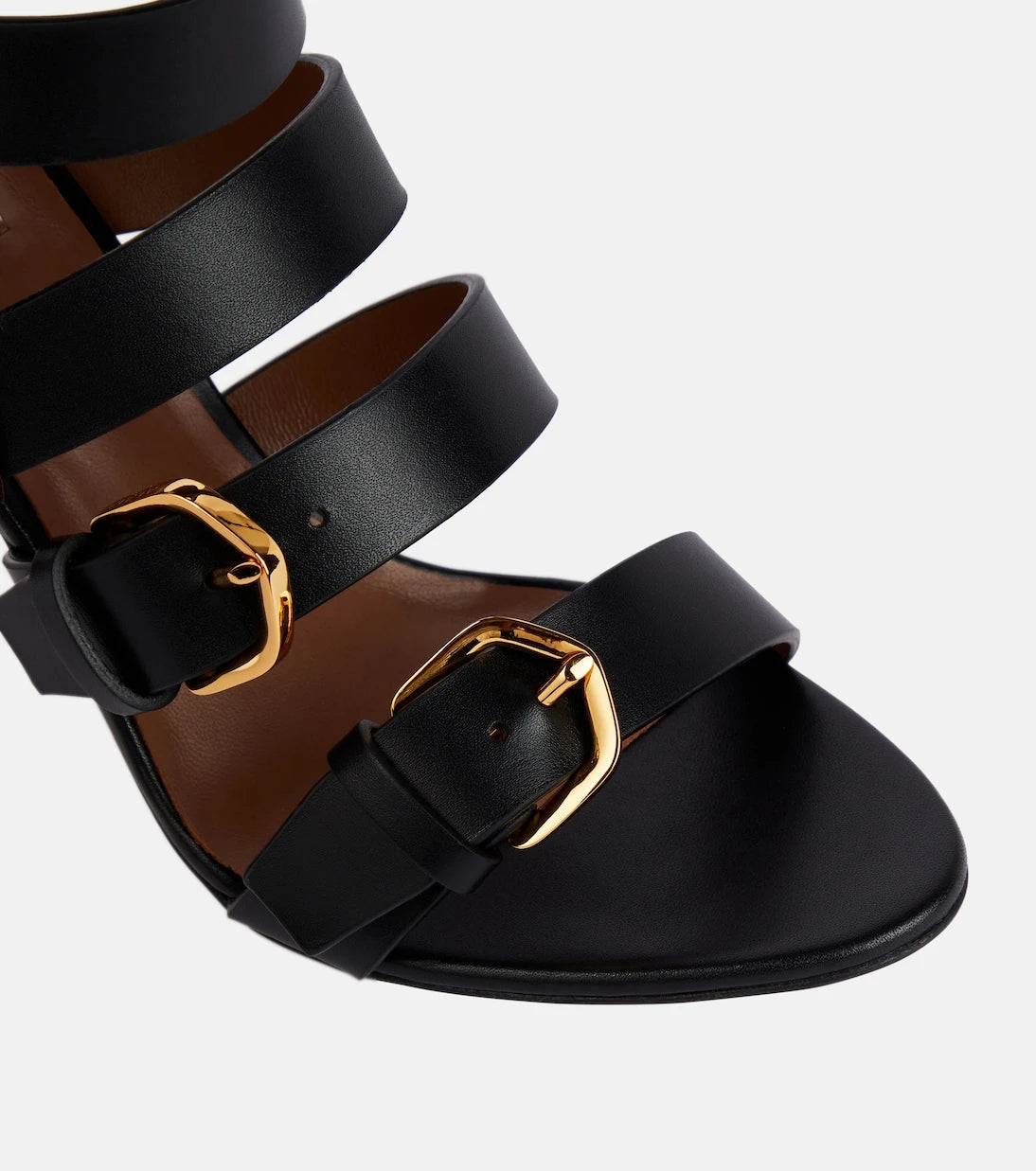 Alaïa - Buckle leather sandals