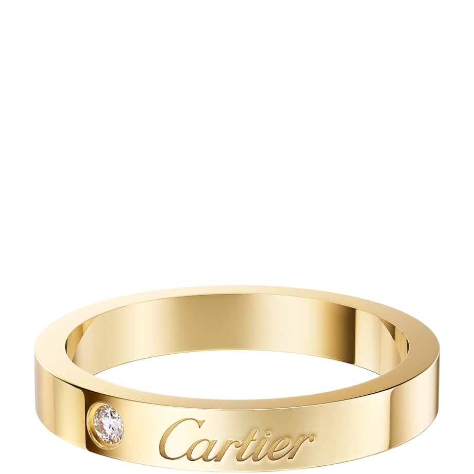 Cartier Yellow Gold and Diamond C de Cartier Wedding Ring