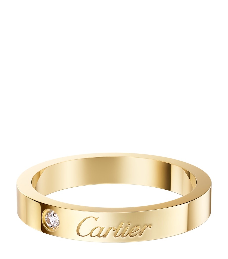 Cartier Yellow Gold and Diamond C de Cartier Wedding Ring