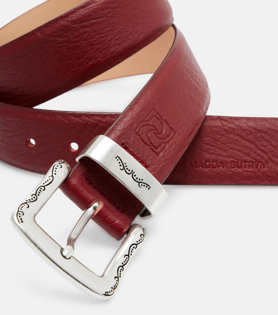 Magda Butrym - Engraved leather belt