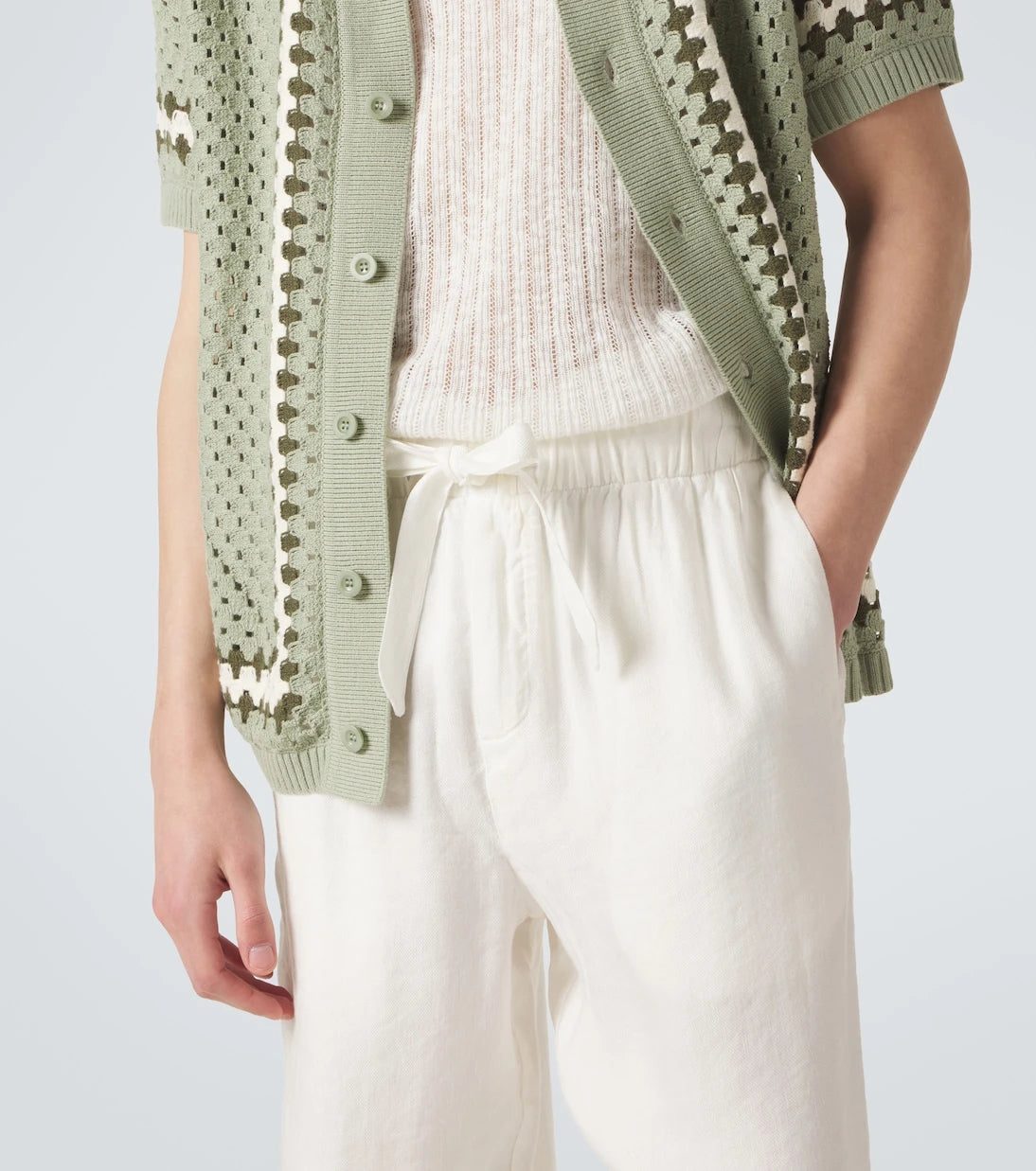 Frescobol Carioca - Luan linen-blend straight pants